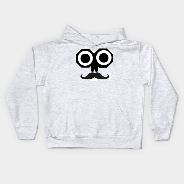 Cartoon face design Kids Hoodie by Universal house